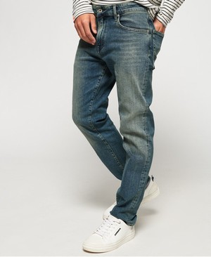 Superdry Daman Straight Férfi Farmer Kék | PNAVY5630